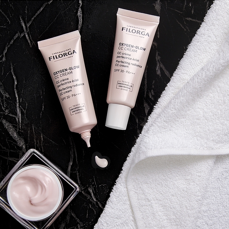 FILORGA OXYGEN-GLOW CC CREAM skaistinamasis veido kremas su atspalviu ir SPF 30