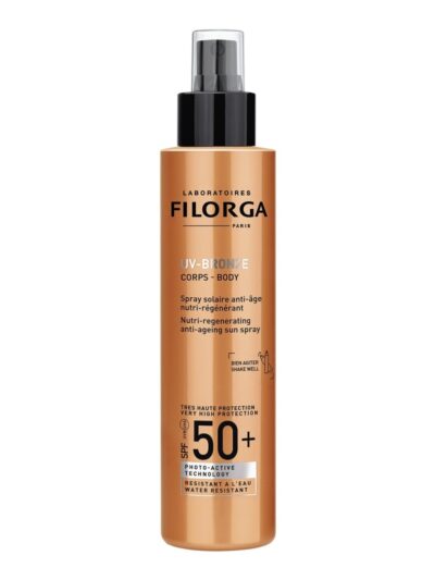 FILORGA UV BRONZE BODY SPF50+ maitinamoji purškiama priemonė kūnui nuo saulės