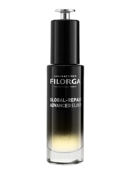 GLOBAL-REPAIR ADVANCED ELIXIR maitinamasis aliejinis veido serumas visapusiškam odos išvaizdos jauninimui