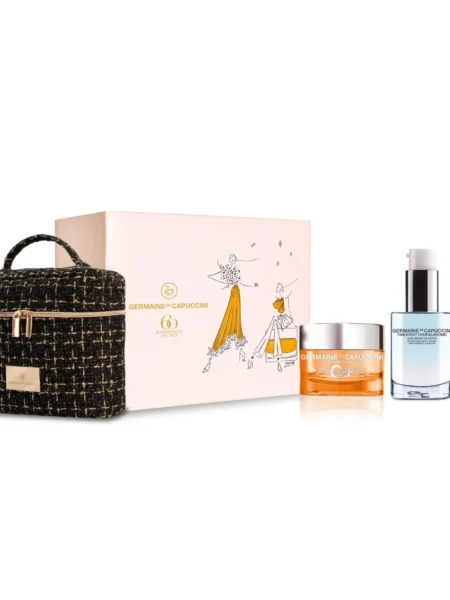 GOLDEN HOURS (TIMEXPERT RADIANCE C+ Skaistinantis antioksidacinis veido kremas sausai odai + TIMEXPERT HYDRALURONIC drėkinamasis serumas 3D FORCE, 24 valandų veido odos drėkinimui + dovanų išskirtinio dizaino kosme