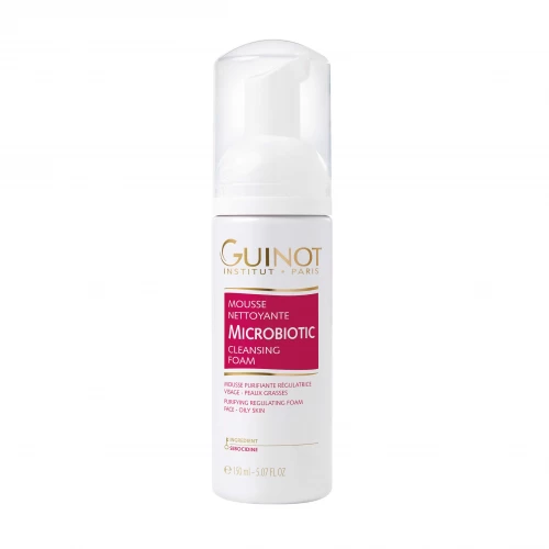 GUINOT Microbiotic Cleansing Foam - Valomosios veido putos riebiai odai, 150 ml