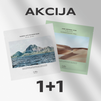 Dermalux baneriai (884x888px) DR. ALTHEA Marine Anti-Blemish lakštinė veido kaukė